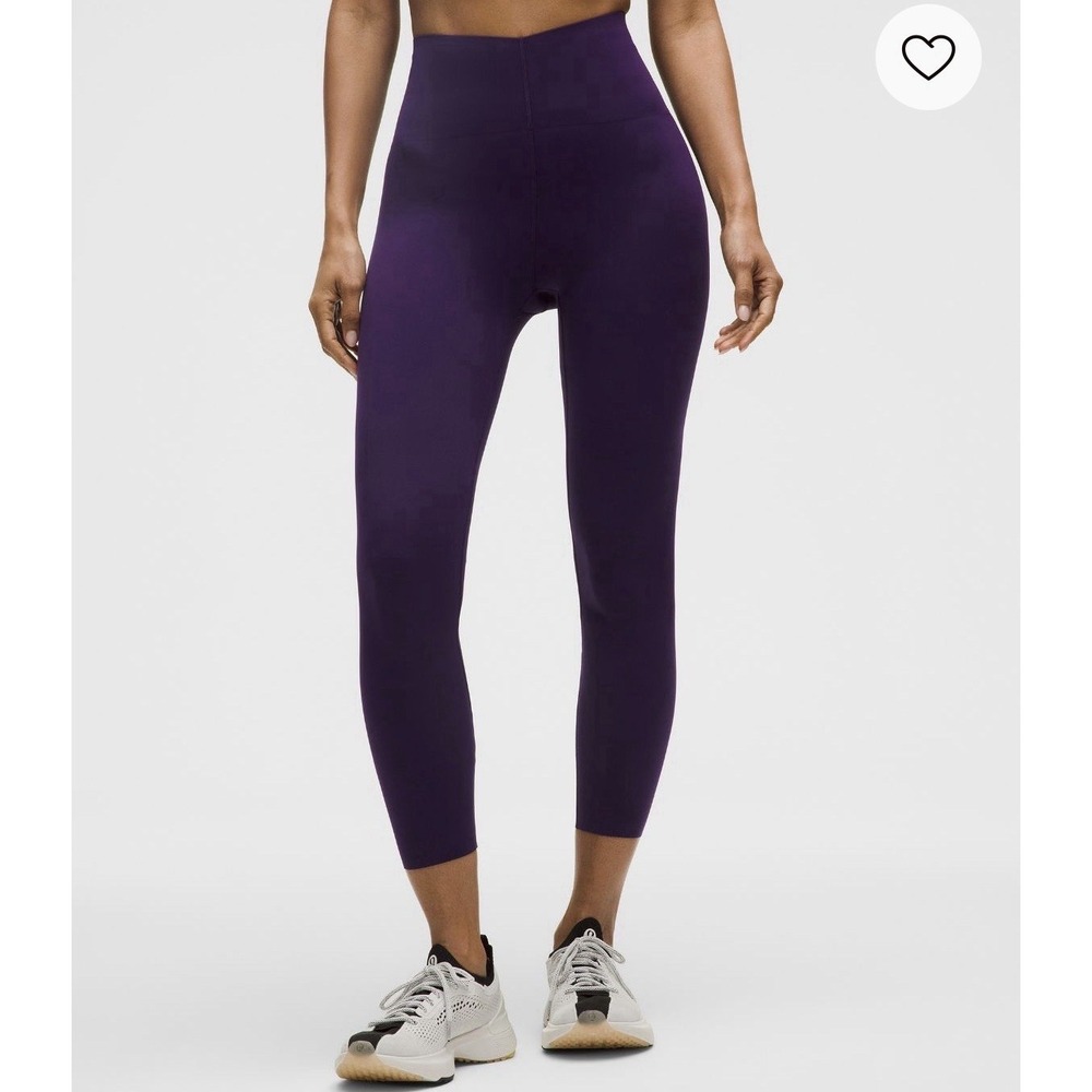 Lululemon Glow Up SHR Tight 25" Dark Court Purple 10 NWT Gym Workout Fitness